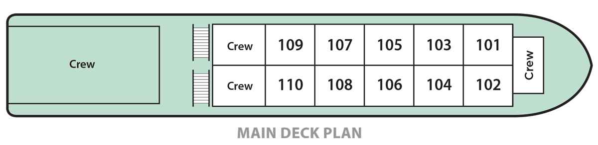 Pandaw RV Kalaw Pandaw Deck Plans Main Deck.png